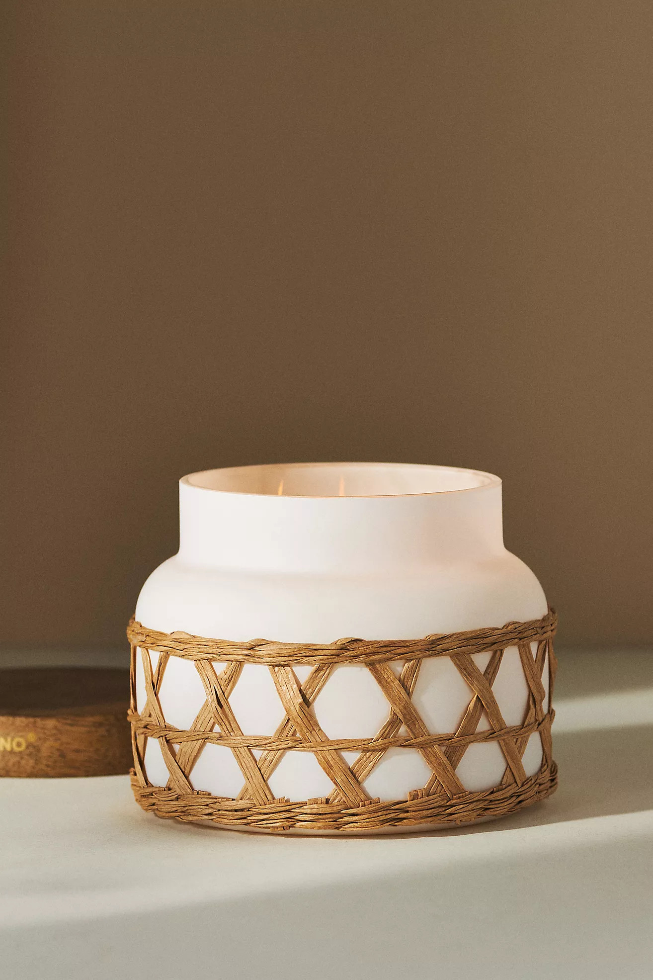 Capri Blue Rattan Volcano Jar Candle | Anthropologie (US)