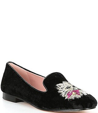 kate spade new york Lounge Suede Cat Detail Loafers - 6 | Dillard's