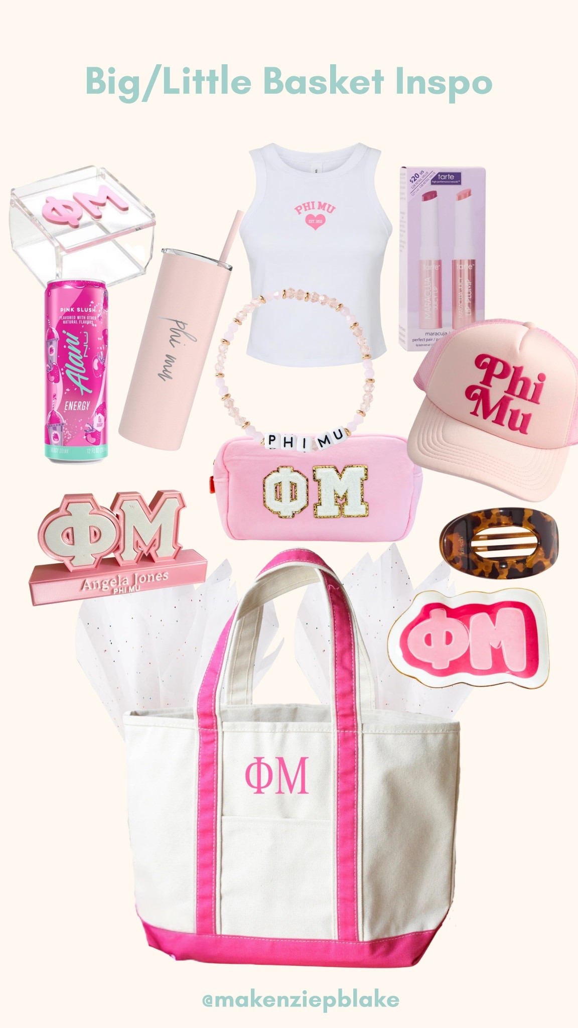BIG/LITTLE SORORITY BASKET !!! ✨ Phi Mu edition!! 

#LTKItBag #LTKFindsUnder50 #LTKHome