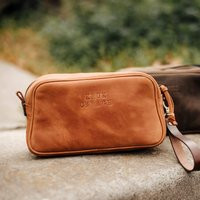 Personalized Toiletry Bag Groomsmen Shaving Kit Leather Dopp Travel Gift Valentine's Day | Etsy (US)