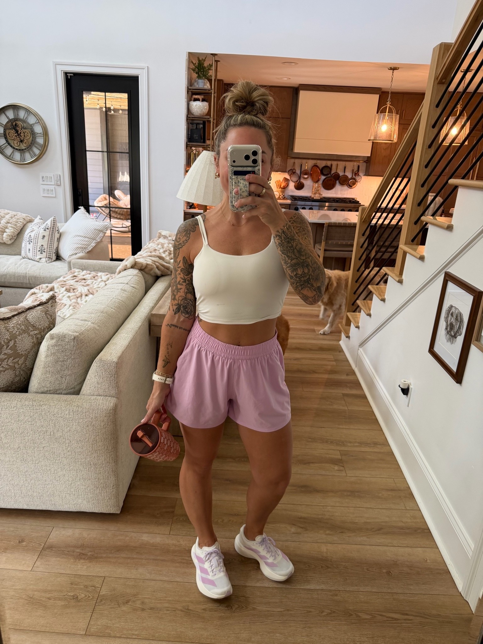 The only type of outfit I enjoy wearing in this heat & humidity haha🤪 M tank & bottoms! TTS @adidas 🤎 & the cutest new @Anthropologie x @HydroJug tumbler for Fall! 🍂

Comfy / casual / athleisure / ootd / Holley Gabrielle

#LTKootd #LTKSeasonal #LTKActive