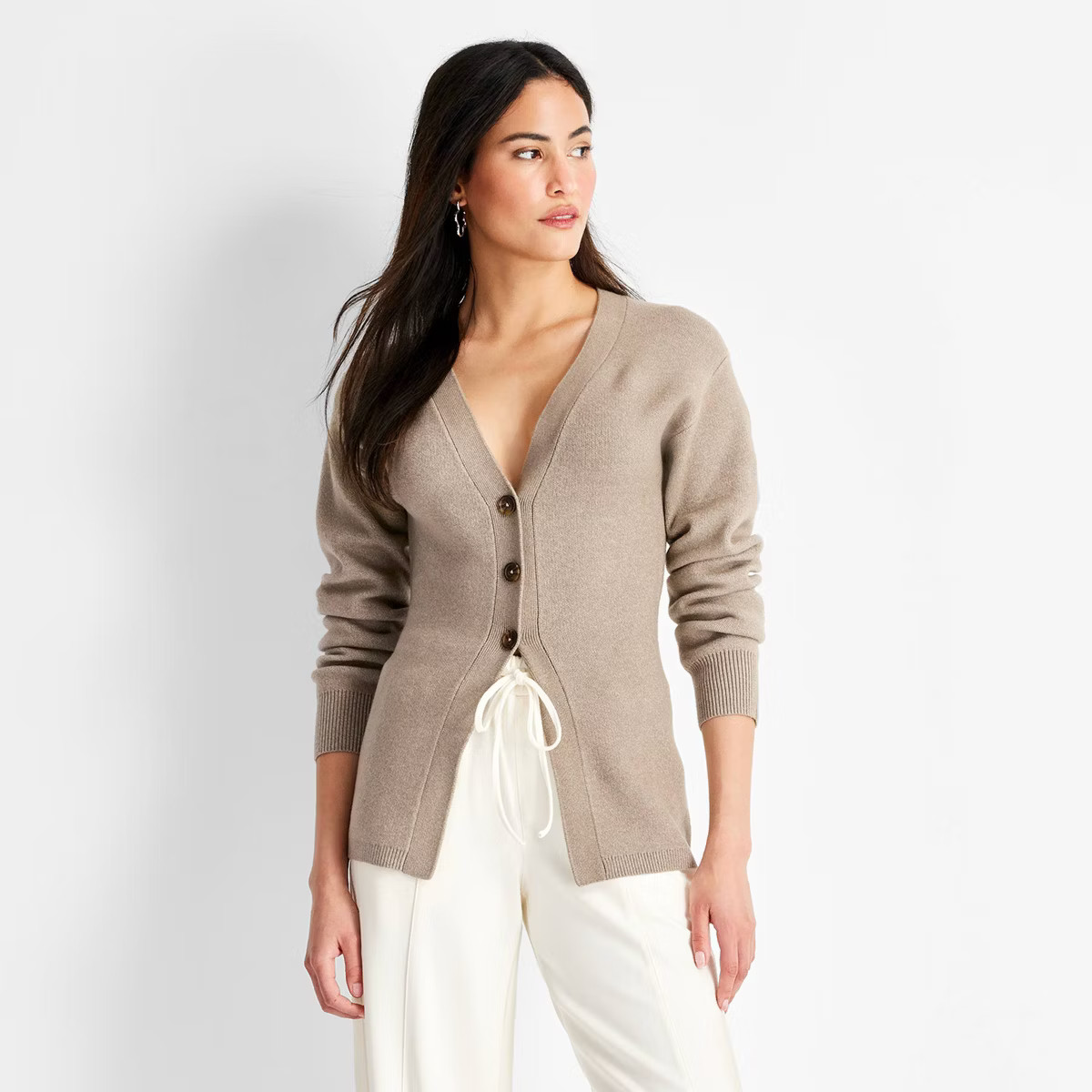 Women's Nipped Waist Cardigan - Future Collective | Target