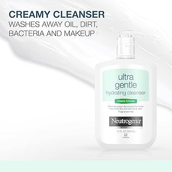 Neutrogena Ultra Gentle Hydrating Facial Cleanser, Non-Foaming Face Wash for Sensitive Skin, Gent... | Amazon (US)