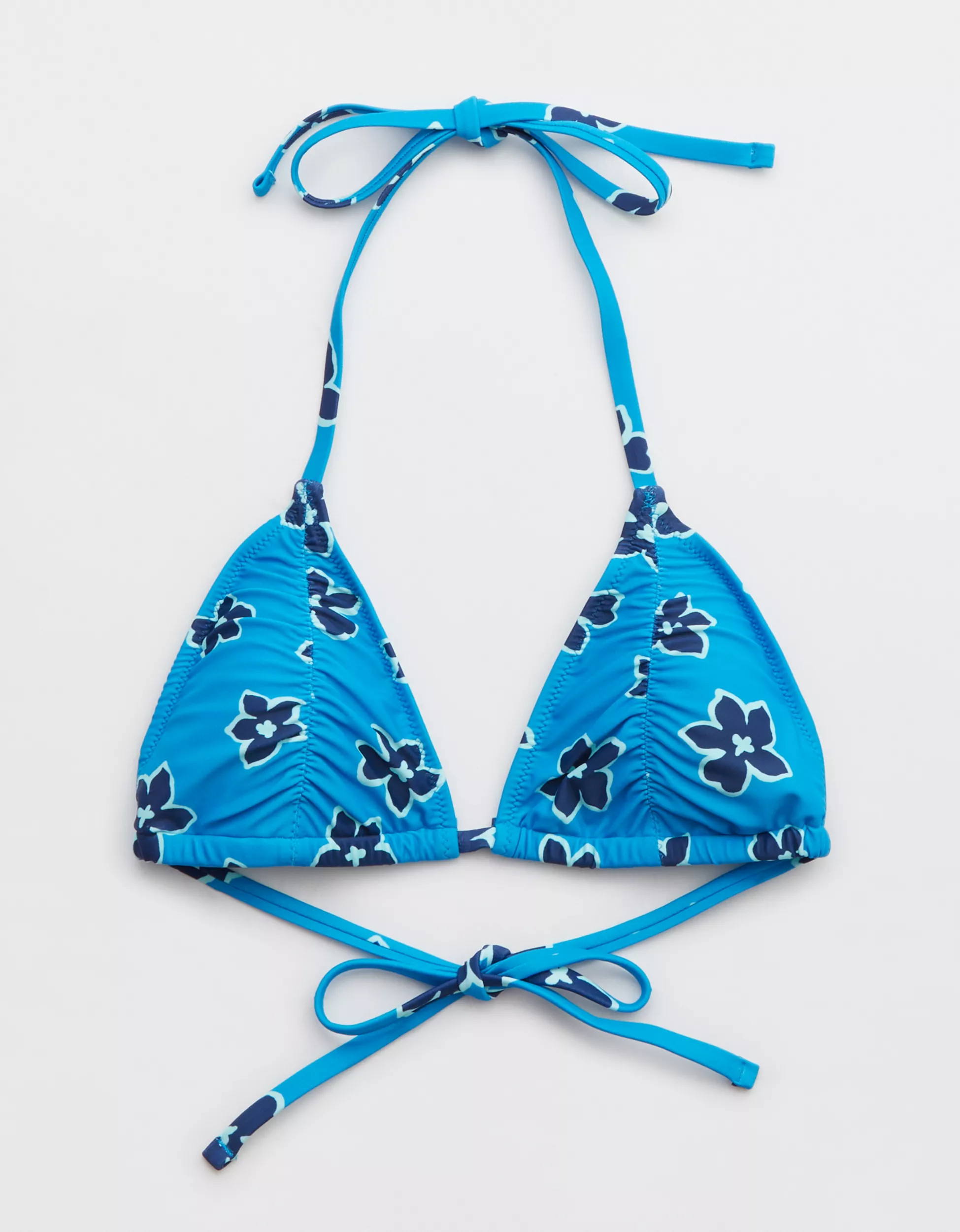 Aerie Ruched String Triangle Bikini Top | Aerie