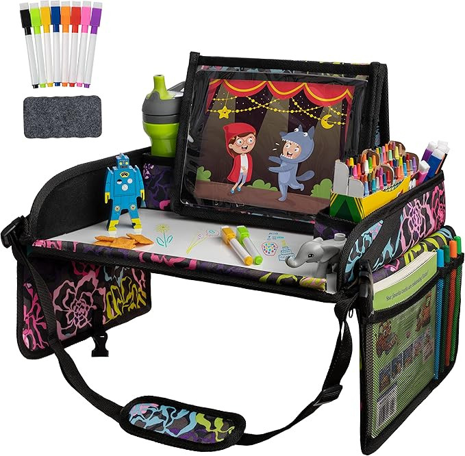 Lusso Gear Travel Tray for Toddler Car Seat, Lap Tray for Airplane, Kids Desk Accessories, Carsea... | Amazon (US)