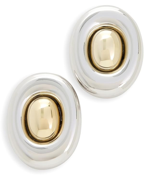 Luv Aj Women's The Two-Tone Chrome Orb Studs | Amazon (US)