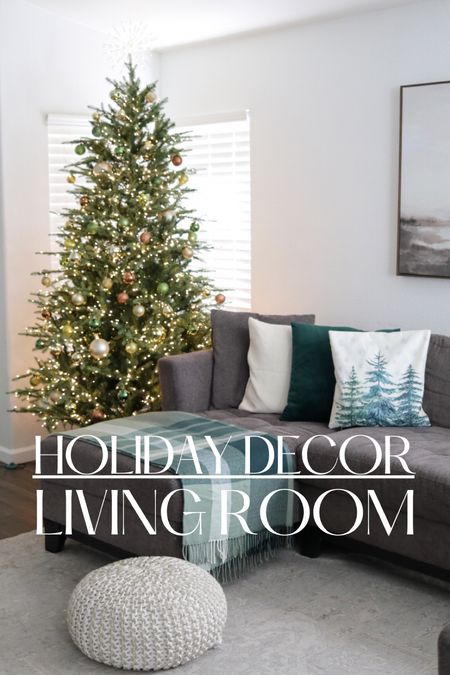 Christmas decor for the living room, simple and elegant Holiday home decor

#LTKSeasonal #LTKHoliday #LTKhome