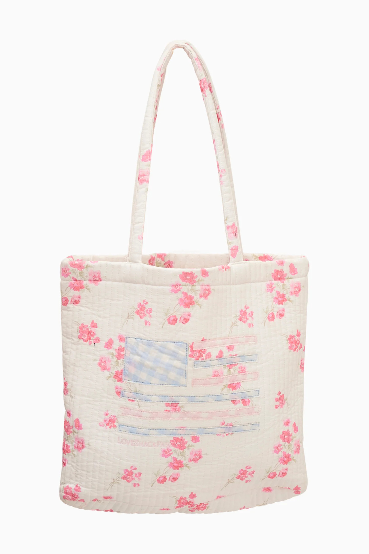 Henderson Cotton Floral Flag Tote | LoveShackFancy