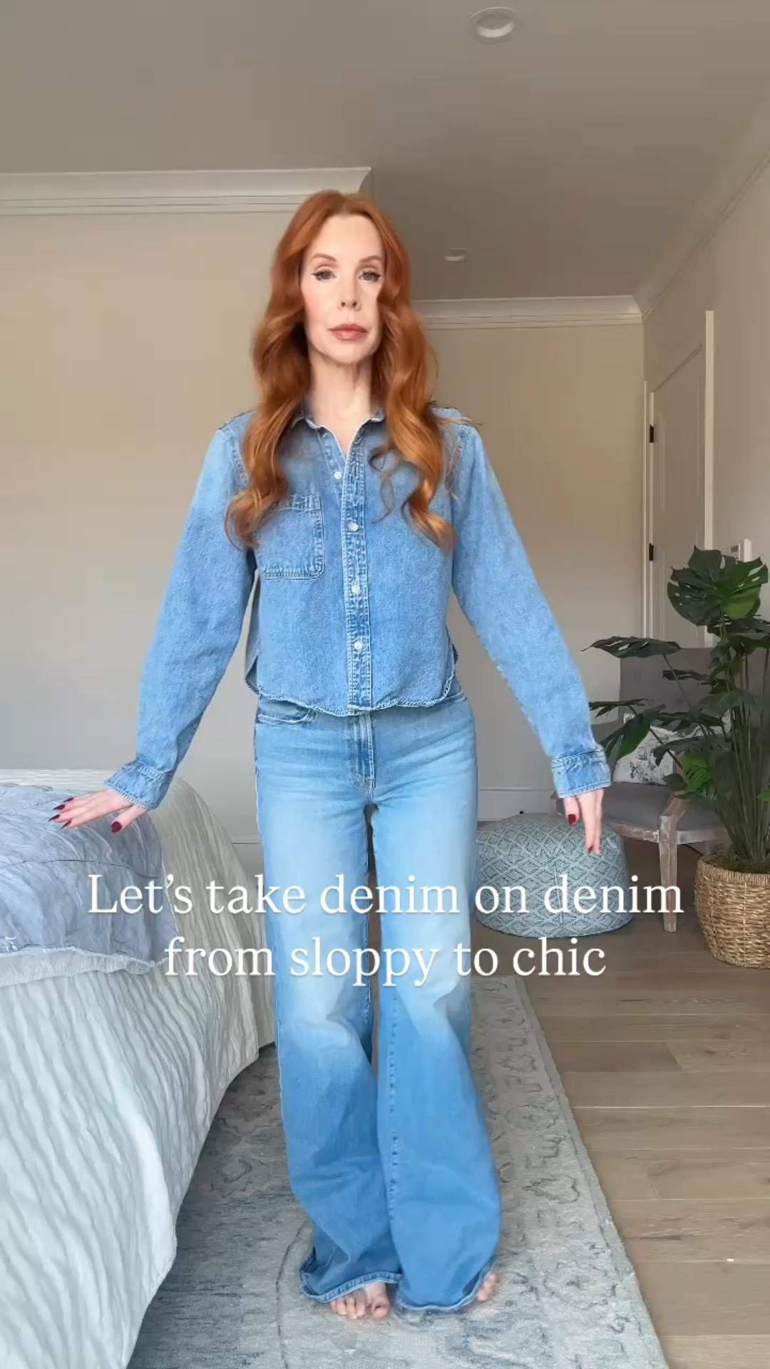 Denim on denim, mother jeans, work style, mom style, farm Rio, winter outfit, style over 40

#LTKSeasonal #LTKOver40 #LTKootd