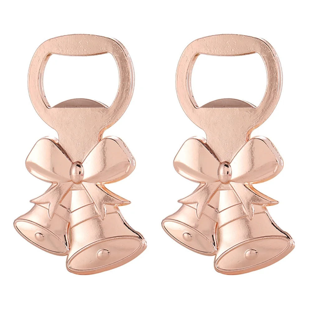 2pcs Christmas Bell Shape Design Bottle Opener Beer Opening Tool (Rose Gold) | Walmart (US)