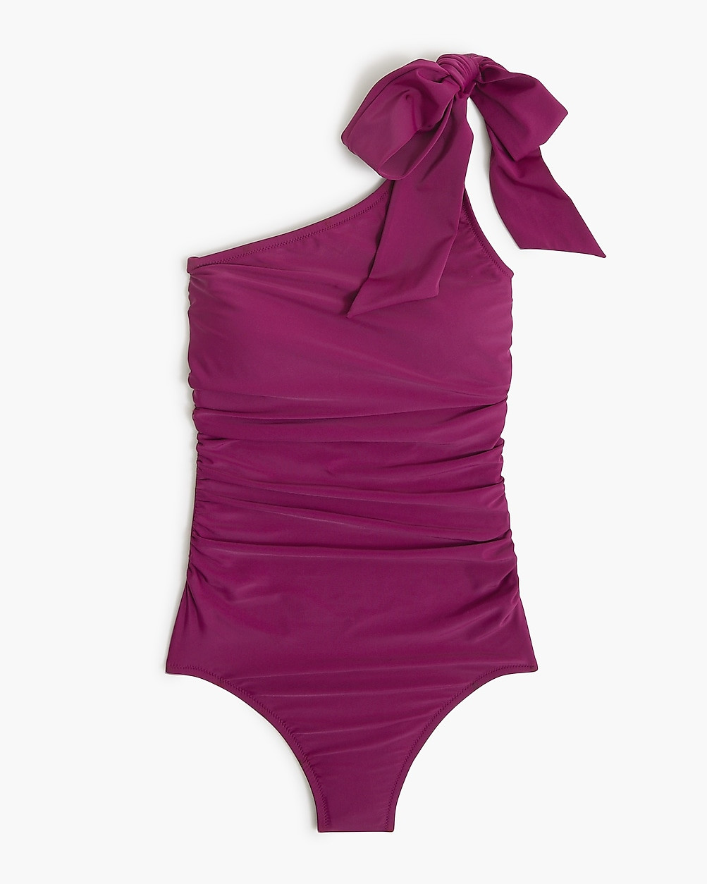 One-shoulder bow one-piece swimsuit | J.Crew Factory