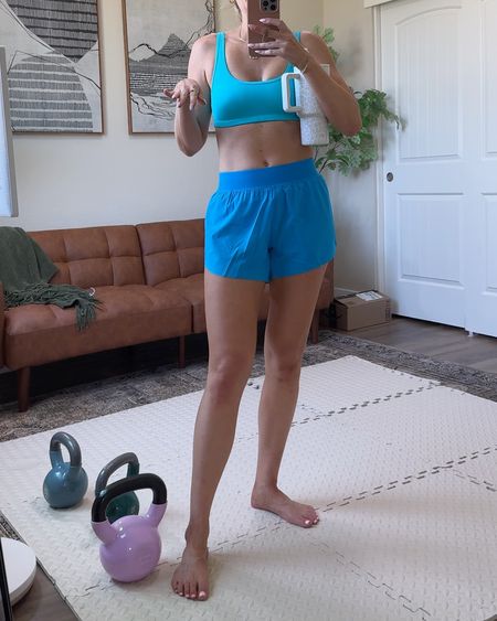 Amazon workout outfit 
Lululemon look for less dolphin shorts size small
Sports bra size small
Amazon workout equipment 

#LTKFitness #LTKVideo #LTKActive
