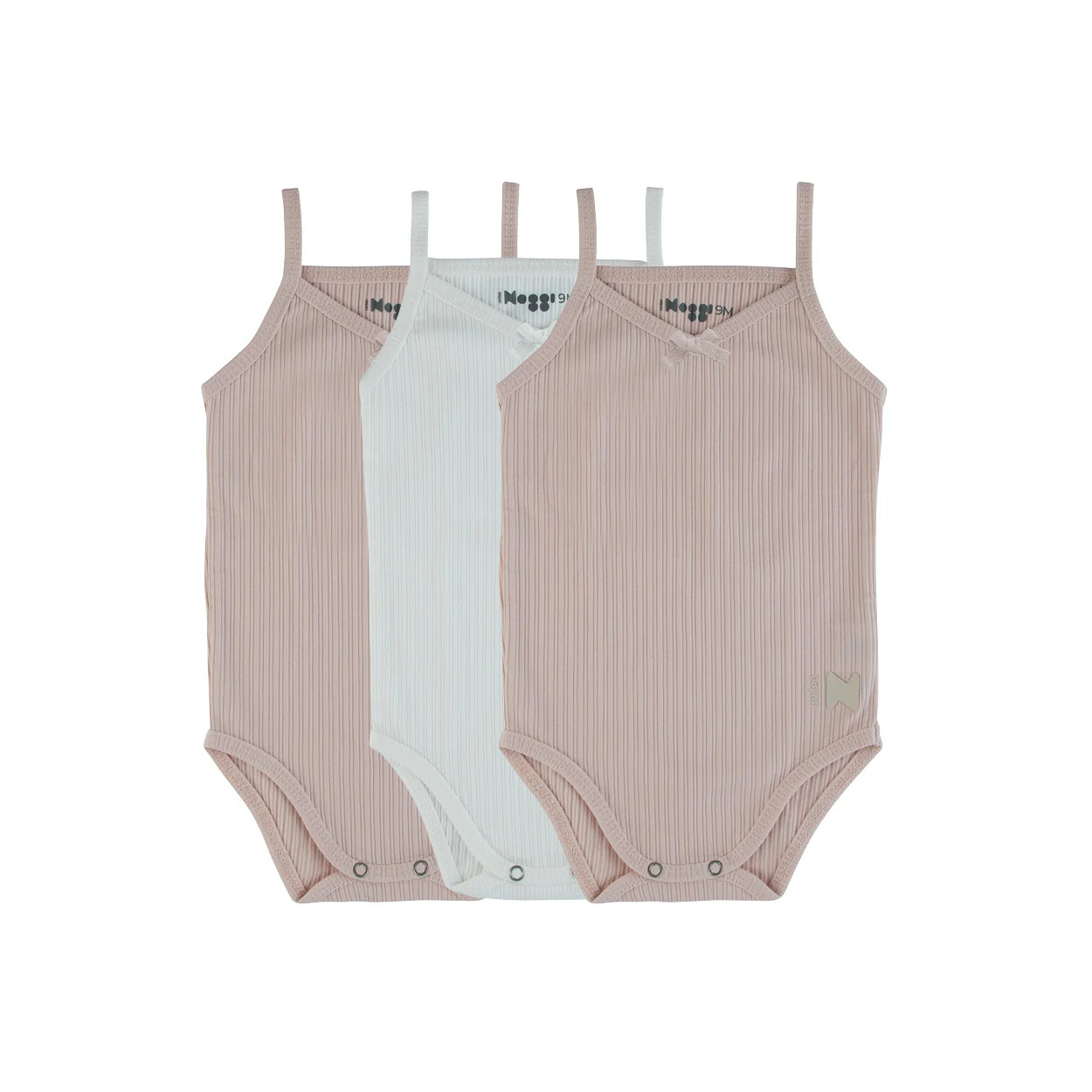 Ribbed Mauve + White (Three Pack) | Noggiwear