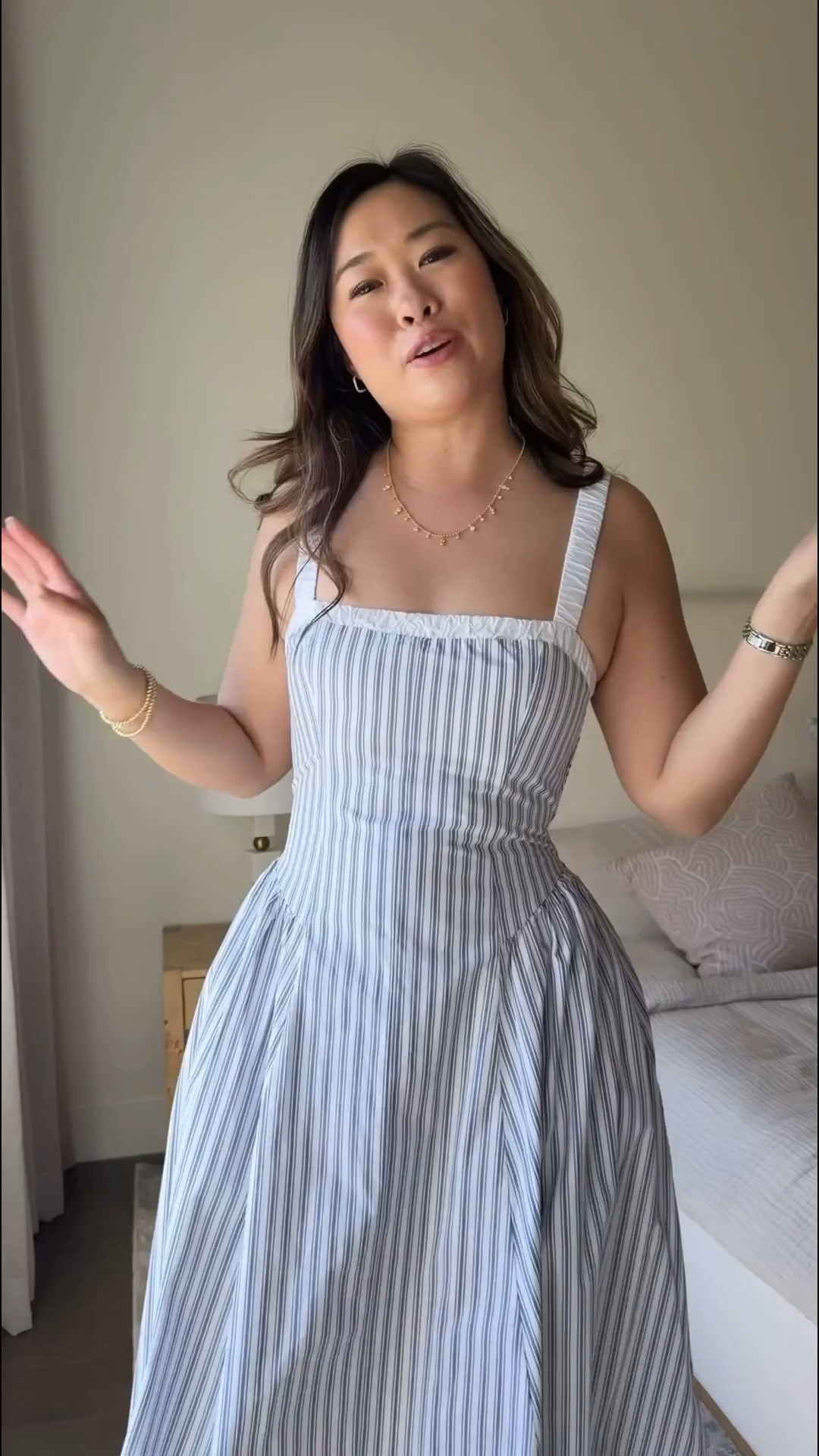 Spring dress, summer dress, spring style, stripes, trending, cool mom outfit, styling tip, brunch outfit, event dress, graduation dress

#LTKSeasonal #LTKootd #LTKmomlife