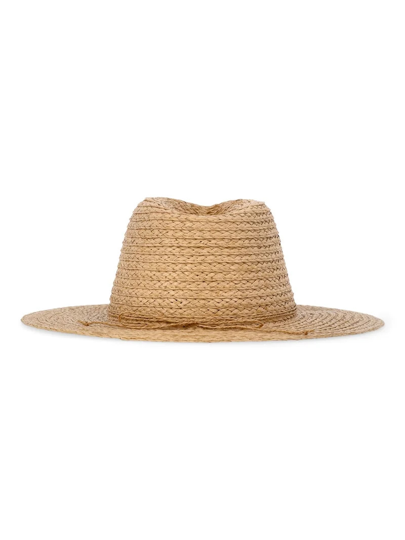 Time and Tru Women’s Straw Fedora, One Size | Walmart (US)