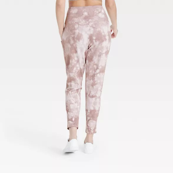 Women's High-Rise Ribbed Joggers 25.5" - All in Motion™ | Target