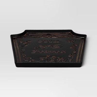 12.75" Stoneware Serving Platter Black - Threshold™ | Target