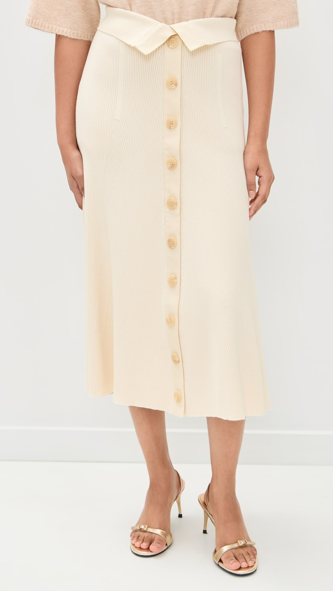 Rebellion Buttoned Midi Skirt | Shopbop