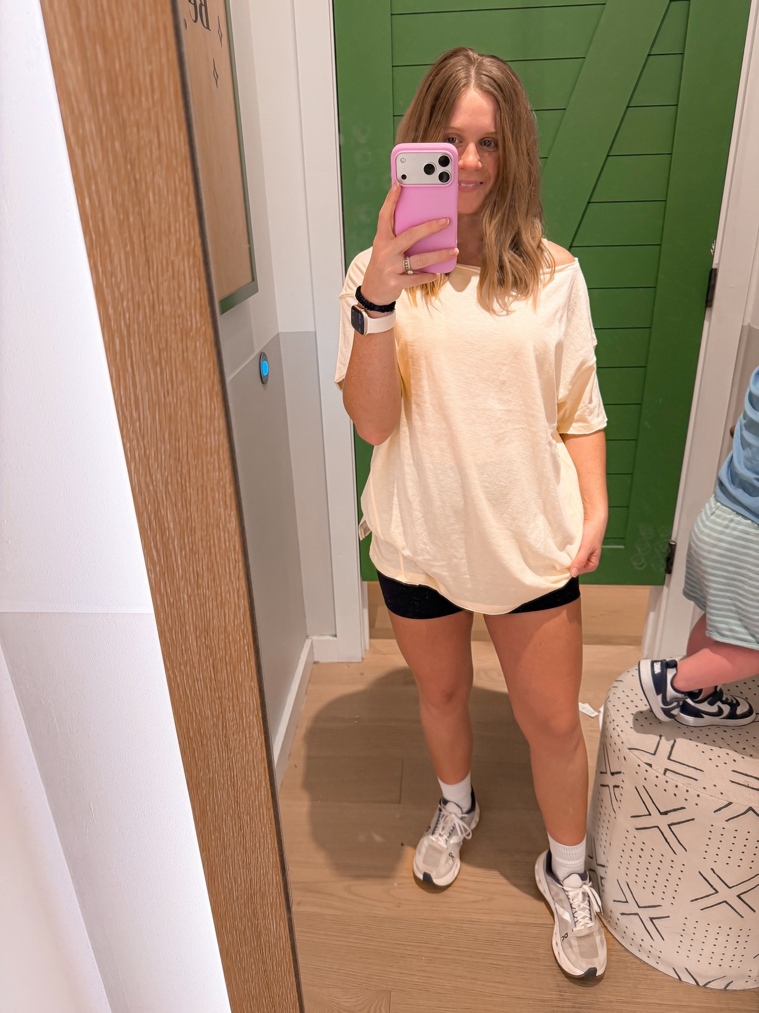 Quick little Aerie try-on haul with a toddler in the dressing room = absolute chaos 😂 Found 3 pieces I’m obsessed with even with the dusty mirror, snack breaks, and constant “mom watch this” moments. These are the comfy everyday outfits that still make you feel put together 🤍

✨ Casual mom outfits
✨ Aerie try-on haul
✨ Comfy summer outfits
✨ Everyday fashion finds
✨ Neutral outfit ideas
✨ Easy mom style
✨ Casual chic outfits
✨ Summer basics
✨ Affordable fashion finds
✨ Weekend outfit inspo
✨ western Tee 
✨ Aerie Sale

#LTKmomlife #LTKSaleAlert