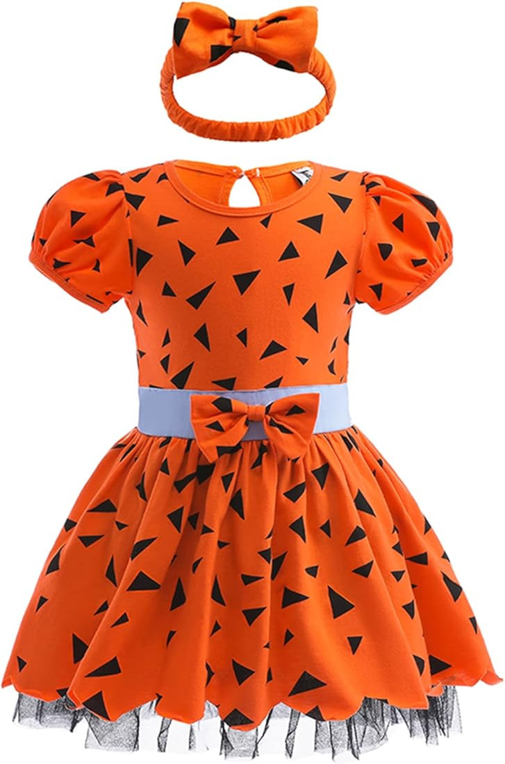 Szytypyl Princess Costumes Bodysuit Outfit for Baby Infant Romper Jumpsuit with Headband | Amazon (US)