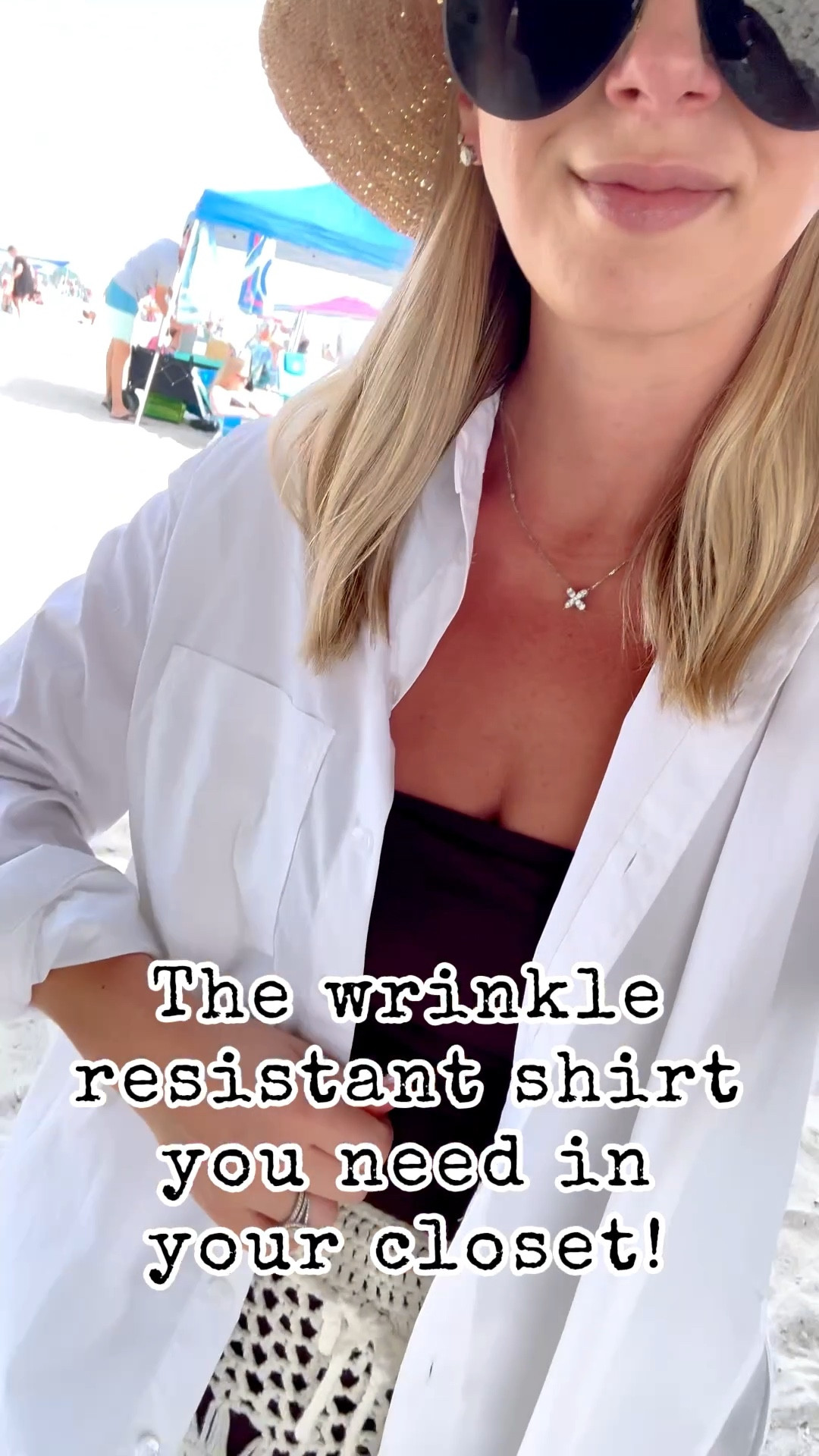 Spring Break at the beach wearing my fave wrinkle resistant shirt that is perfect as a coverup when you get too much sun! Size down, wearing an XS!

Spring break, summer outfits, summer fashion, swimsuit coverup 

#LTKSwim #LTKootd #LTKPetite