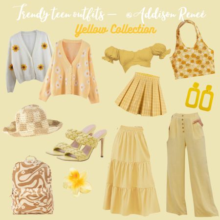 Trendy teen and young adult fashion outfits. Yellow collection!🌼

Stay tuned and FOLLOW! For more. I’ll be doing a collection of EVERY color as well as posting my travel content and what I wear for aesthetic pics📸🫶 check out my Pink and Orange collections!





Retro daisy, retro, retro sweater, retro daisy sweater, yellow skirt, ankle skirt, groovy backpack, groovy top, checkered hat, floral shirt, yellow pants, boho outfit, boho pants, boho hat, clueless, clueless skirt, plaid skirt, yellow clip, trendy outfit, cute teen outfit, sunflower sweater, yellow heels, fashion finds, fashion find, LTK find, super cute outfit, yellow jewelry, cute healers, puff sleeve top, summer vibe, fall vibe, sunny vibe

#LTKkids #LTKtravel #LTKU