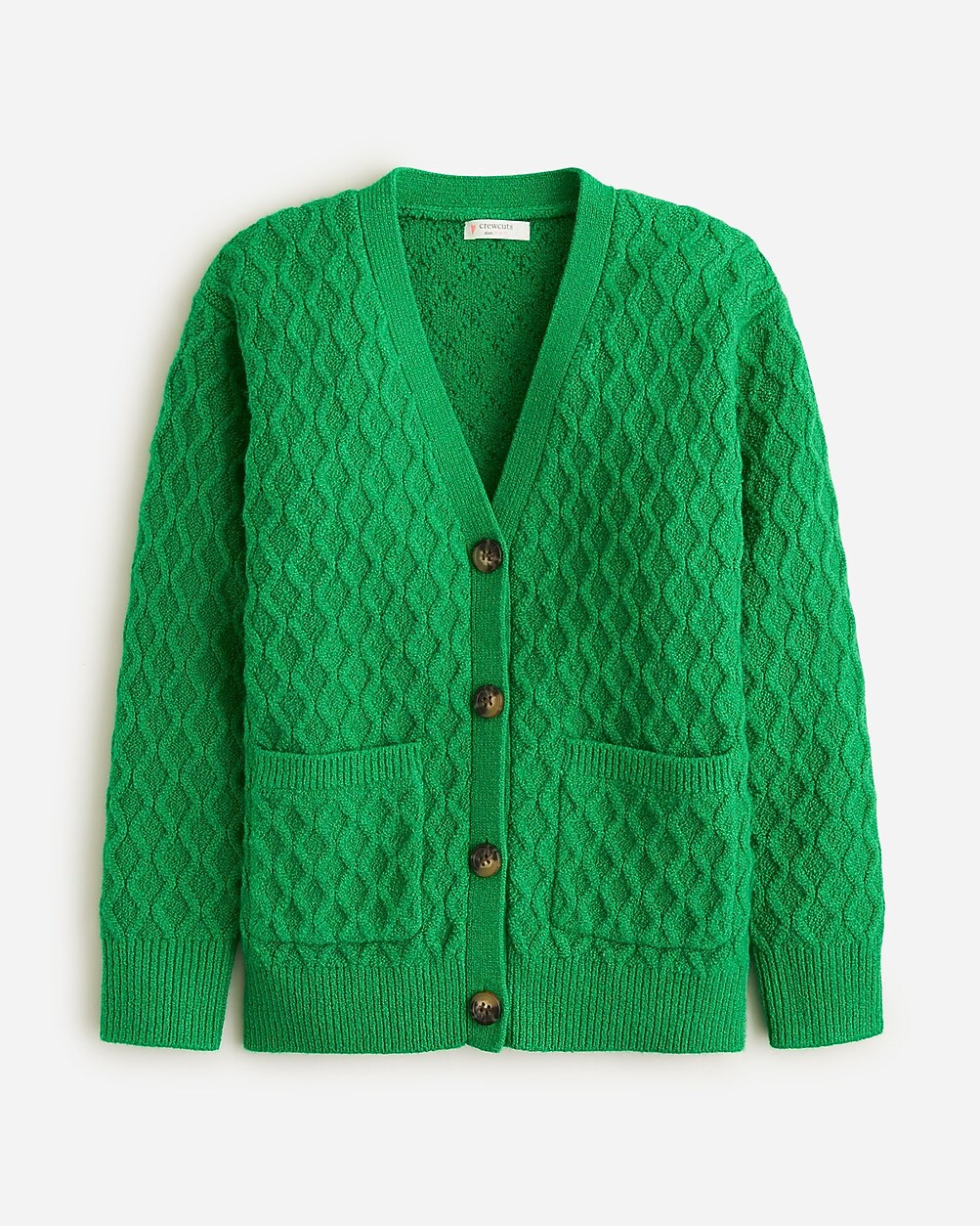 Girls' cable-knit V-neck cardigan | J. Crew US