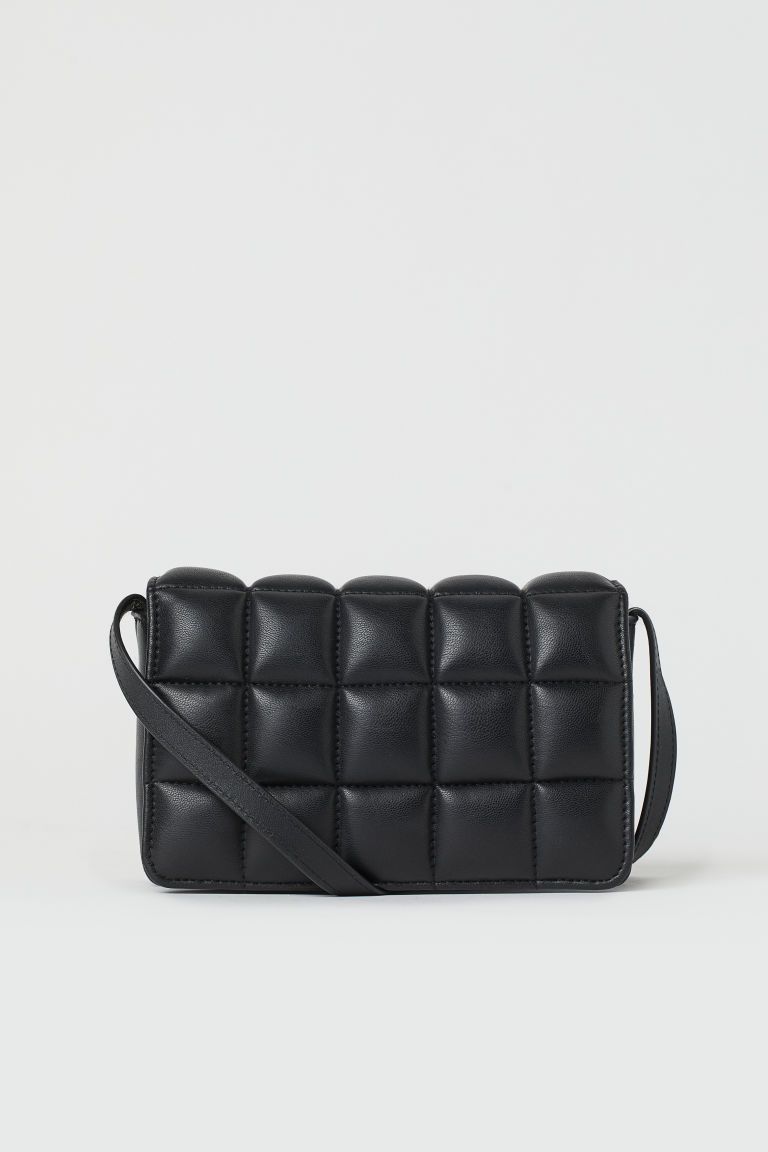 H & M - Quilted mini bag - Black | H&M (UK, MY, IN, SG, PH, TW, HK)