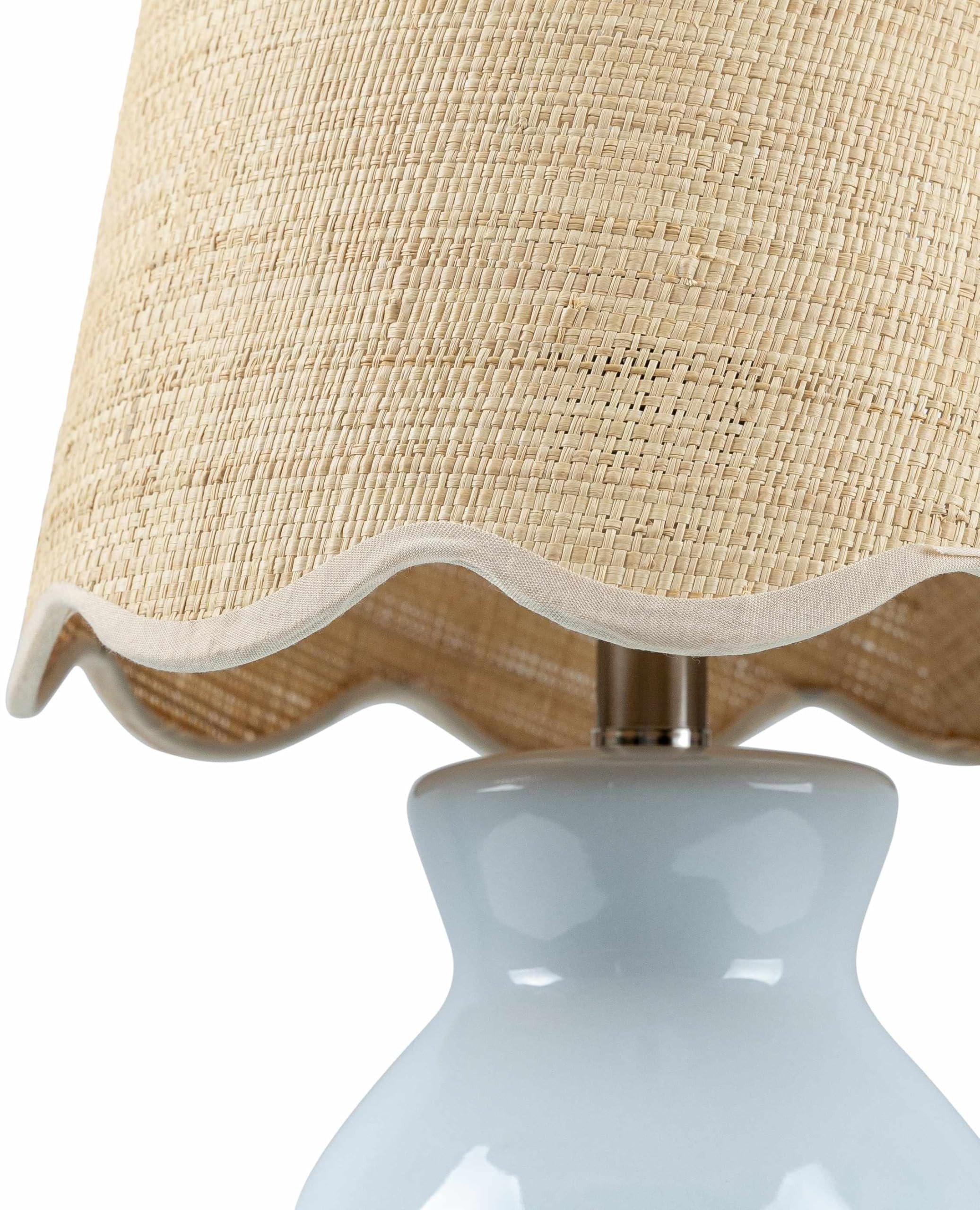 Salgareda Bedside Table Lamp Blue Gray Beige | Amazon (US)