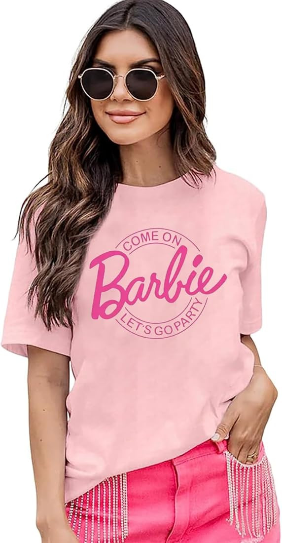 RFBIQI Come On Let's Go Party Sweatshirt Women Trendy Girls Barbie Shirt Cute Bachelorette Pullov... | Amazon (US)
