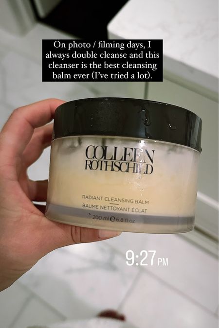 The best cleansing balm ever. Removes makeup (including eye makeup without stinging) and leaves my skin super hydrated. I have a bundle with Colleen Rothschild right now so you can get a great discount on my 3 favorite products. 

#LTKSummerSales #LTKBeauty #LTKSeasonal