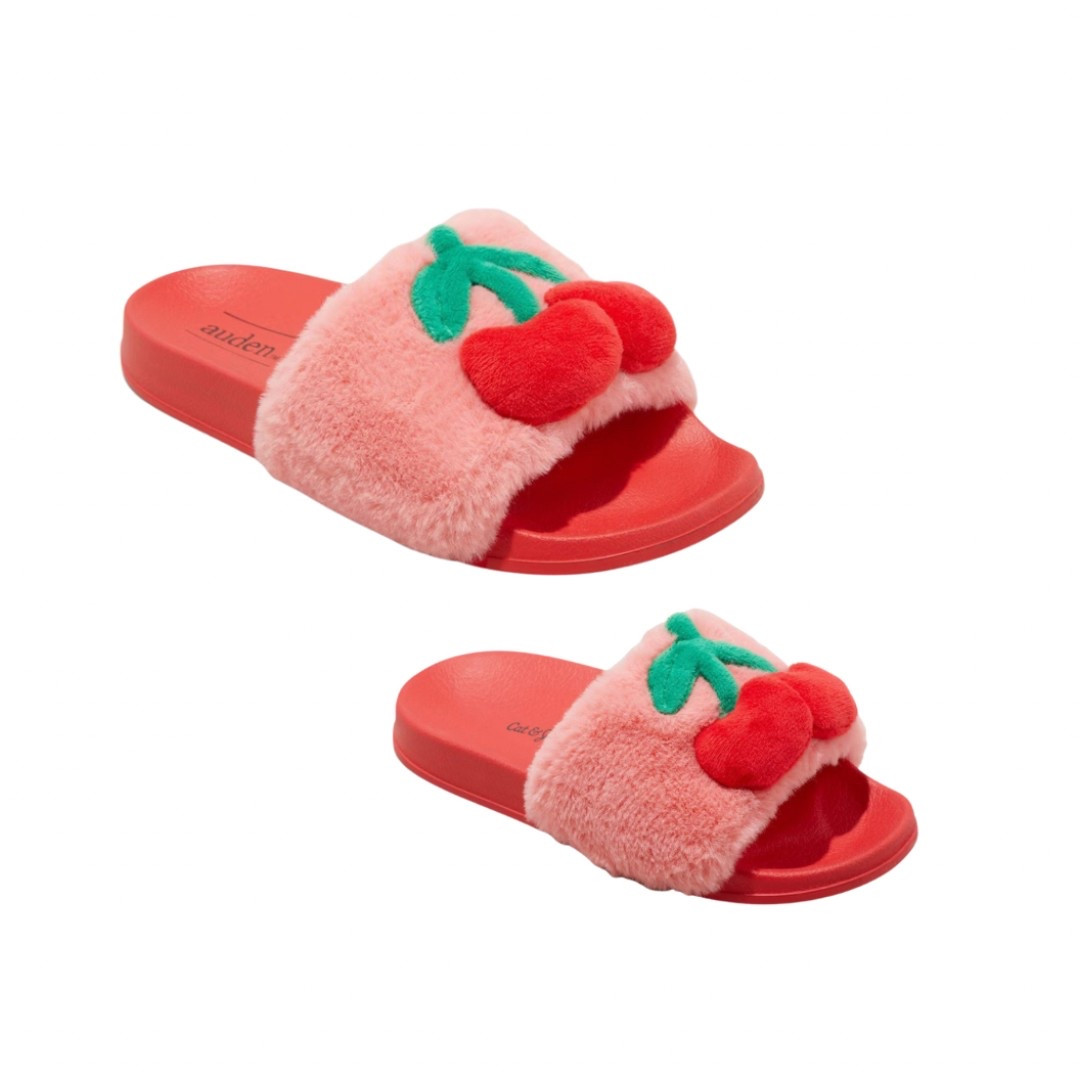 Cherry Slides, Mommy & Me. Mother & daughter matching sandals, shoes, slides, faux fur cherry slides #shoes #sandals #slides #cherry #slippers

#LTKShoeCrush #LTKStyleTip #LTKSaleAlert