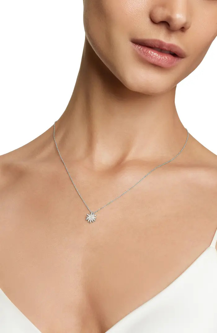 Petite Starburst Pendant Necklace with Diamonds | Nordstrom