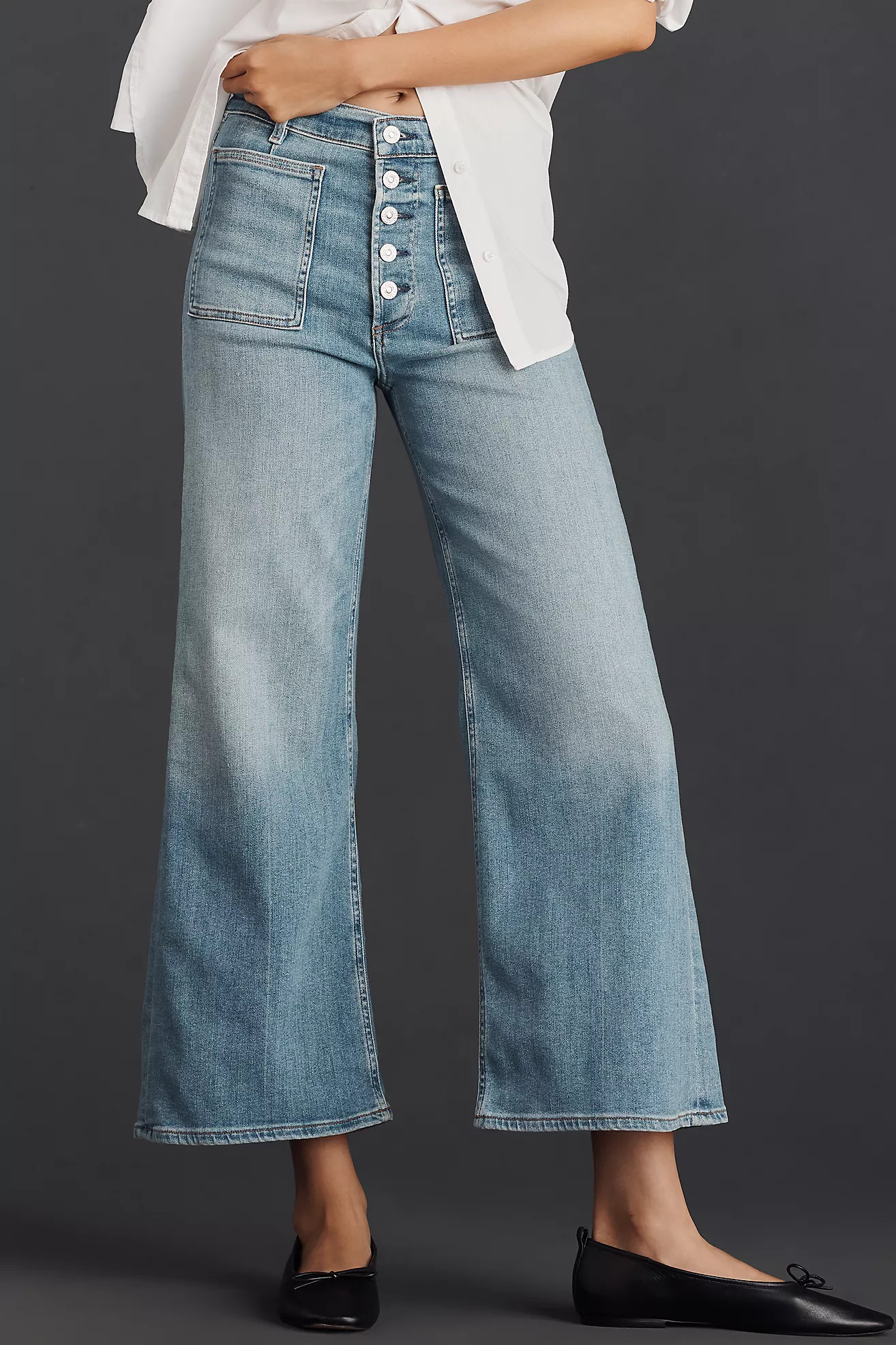 Citizens of Humanity Lyra High-Rise Crop Wide-Leg Jeans | Anthropologie (US)