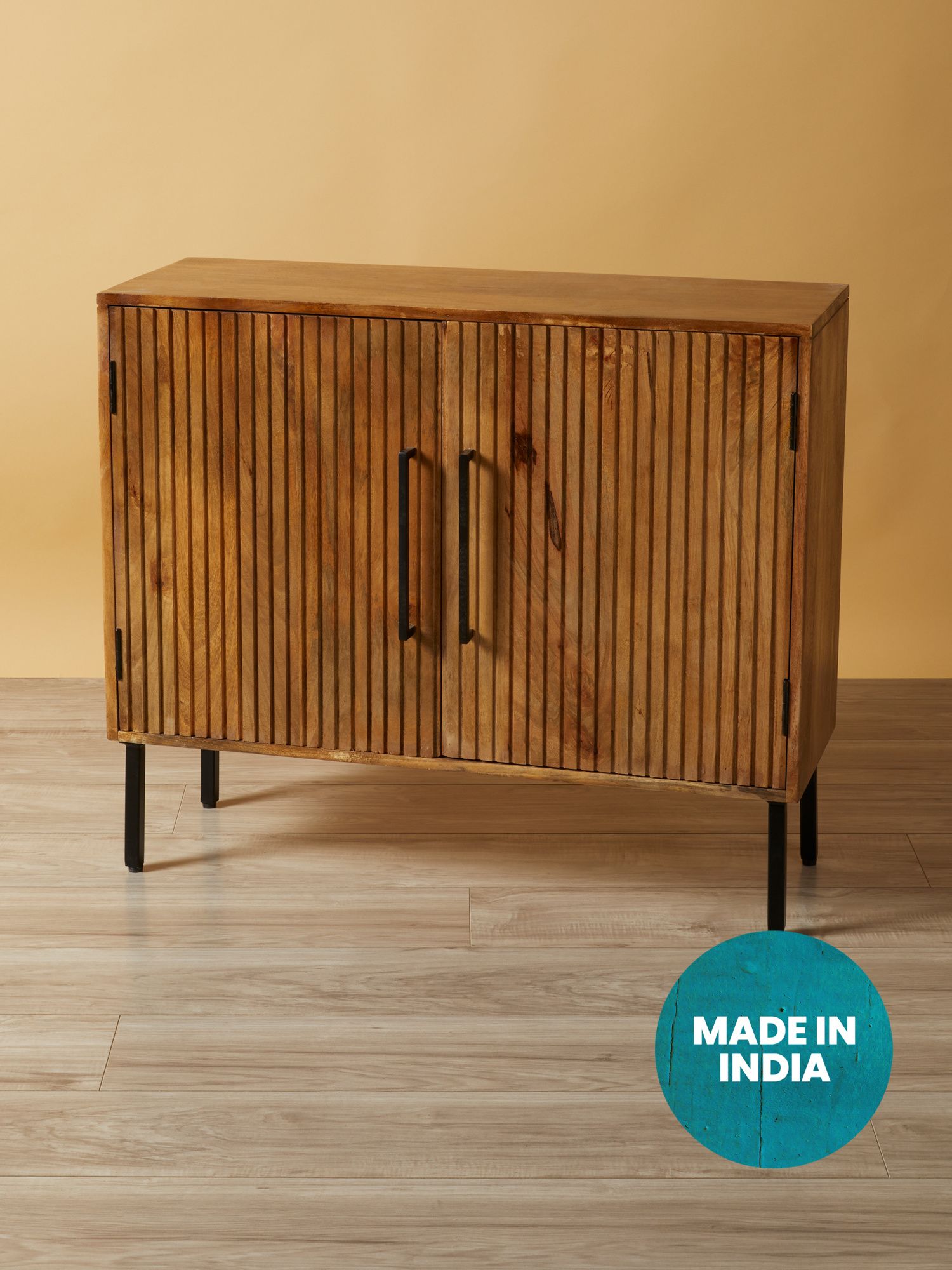 29x34 2 Door Textured Wood Storage Cabinet | HomeGoods