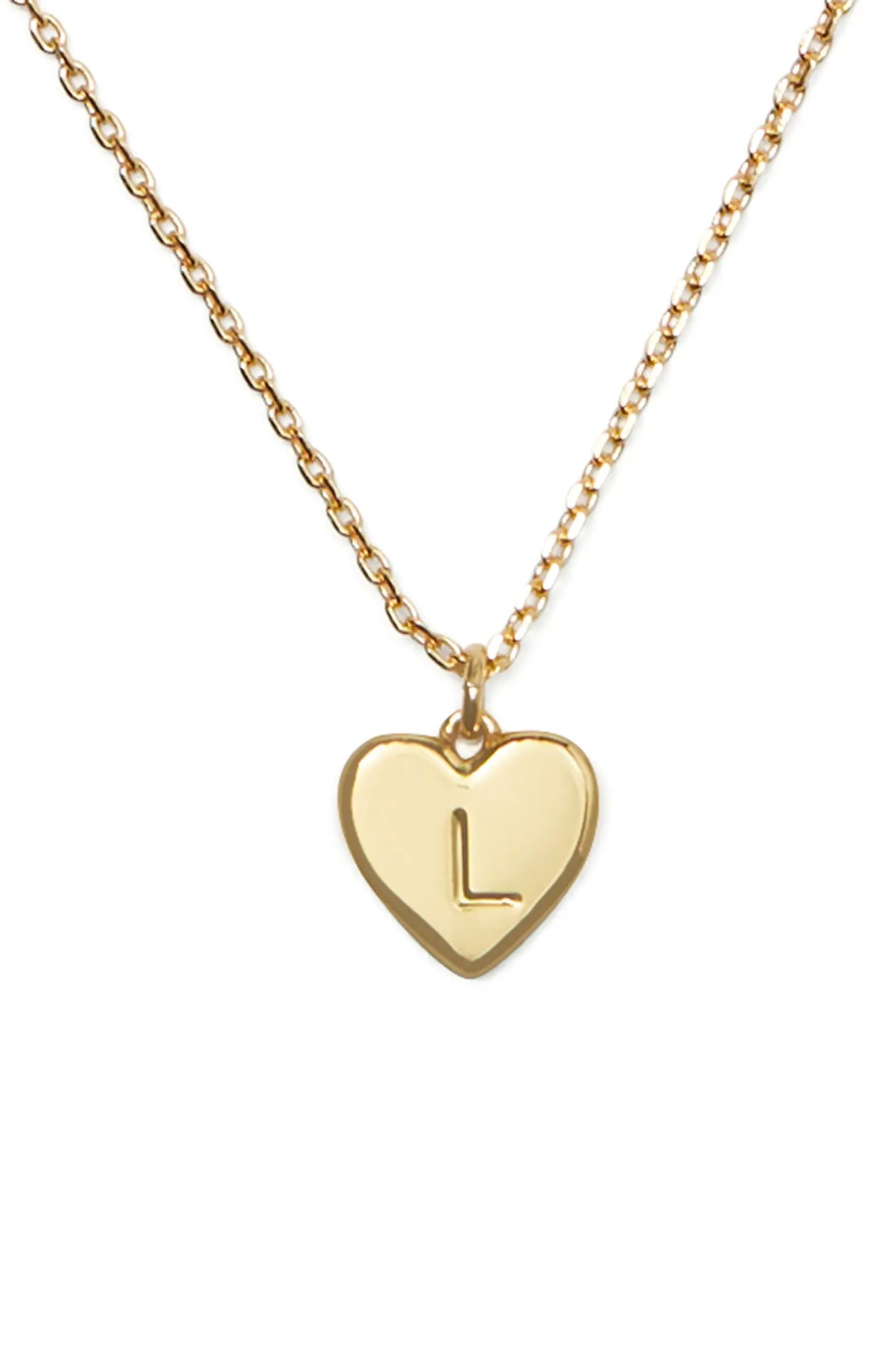 initial heart pendant necklace | Nordstrom