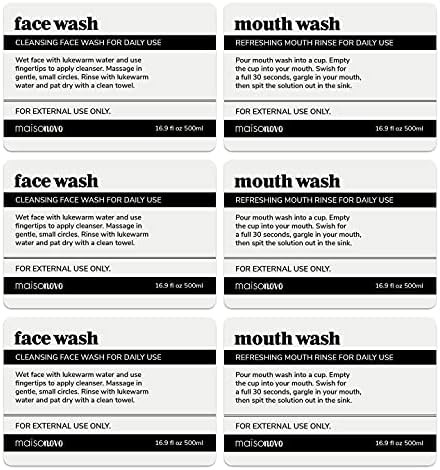 MaisoNovo Waterproof Labels for Plastic Bottles and Amber Glass Soap Dispenser - 3.5"x2.5" Vintag... | Amazon (US)