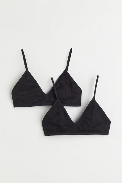 2-pack soft bras | H&M (UK, MY, IN, SG, PH, TW, HK)