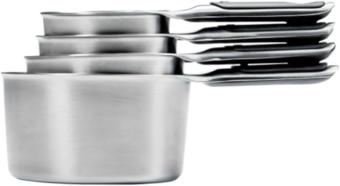 OXO Good Grips 4 Piece Stainless Steel Measuring Cups with Magnetic Snaps | Amazon (US)