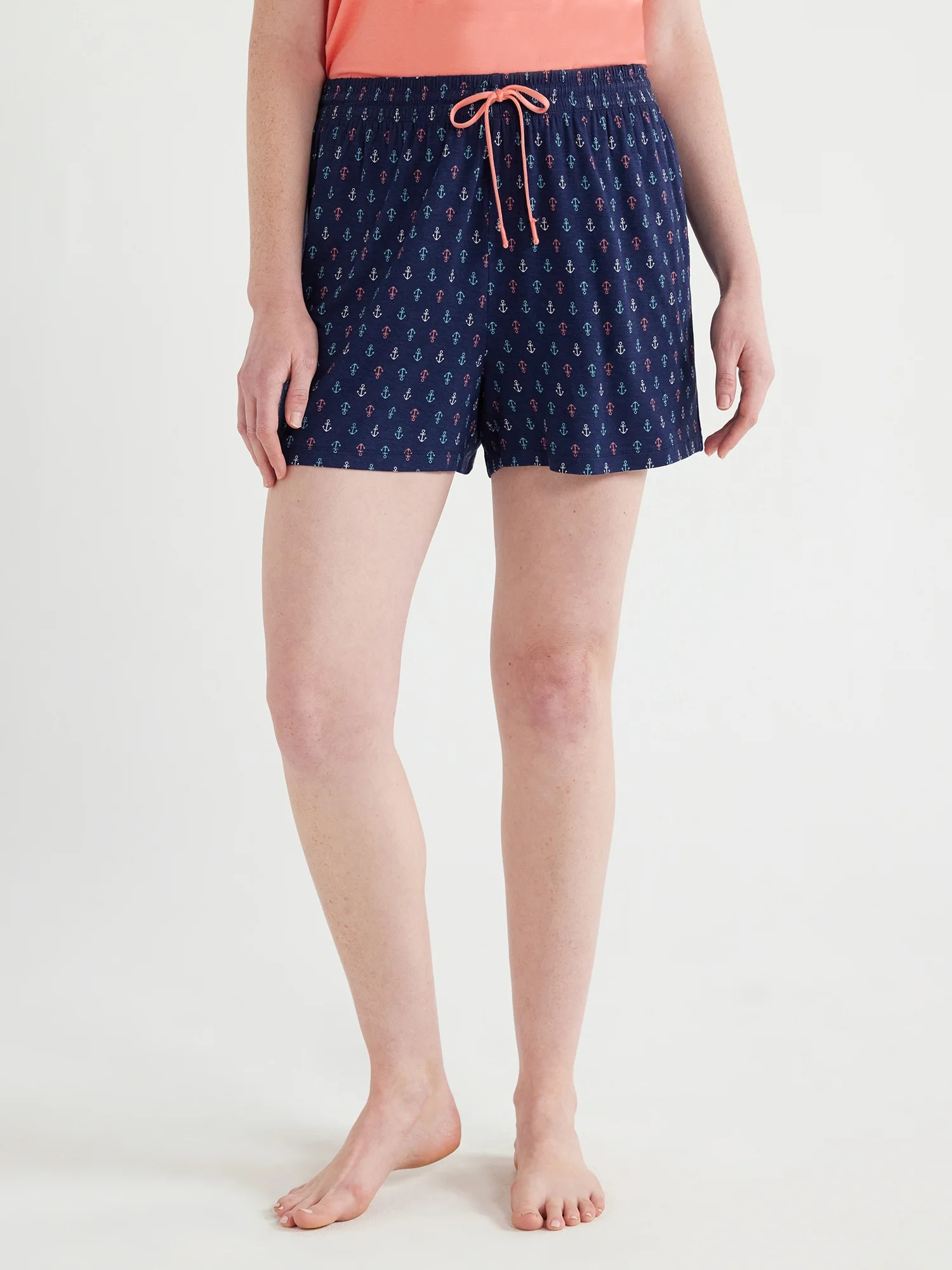 Joyspun Women's Knit Pull On Sleep Shorts, Sizes S to 3X | Walmart (US)