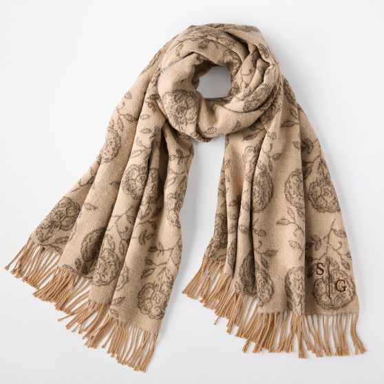 Block Print Italian Blanket Scarf | Mark and Graham