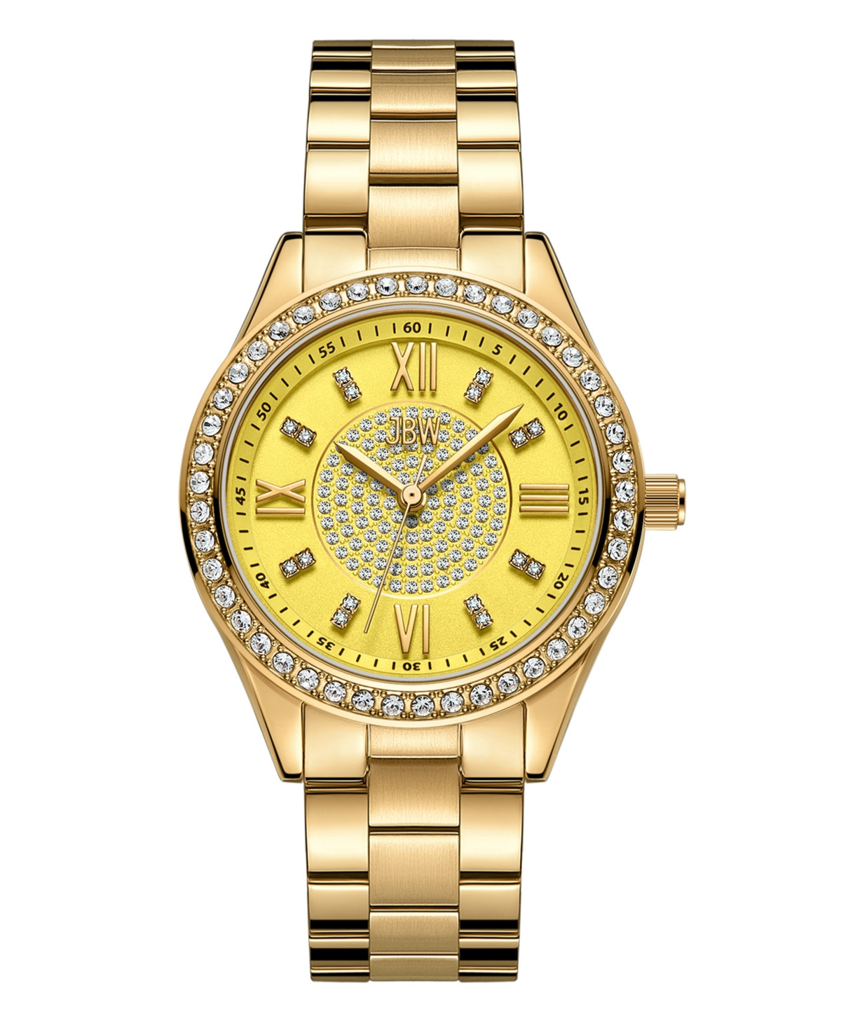Jbw Women's Mondrian 34 Quartz 18k Gold Stainless Steel Watch, 34mm - Gold | Macy's