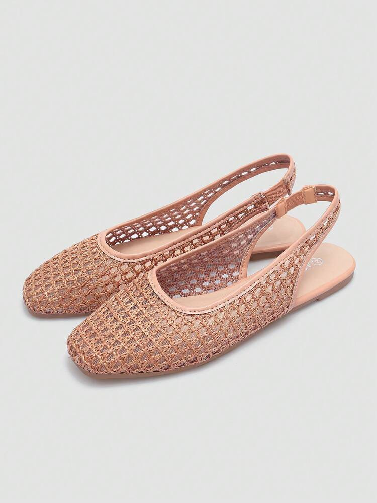 ADAMUMU New Women's High-End Fashion Comfortable Raffia Woven Flat Shoes, Cute For Daily Wear, Spring/Summer | SHEIN