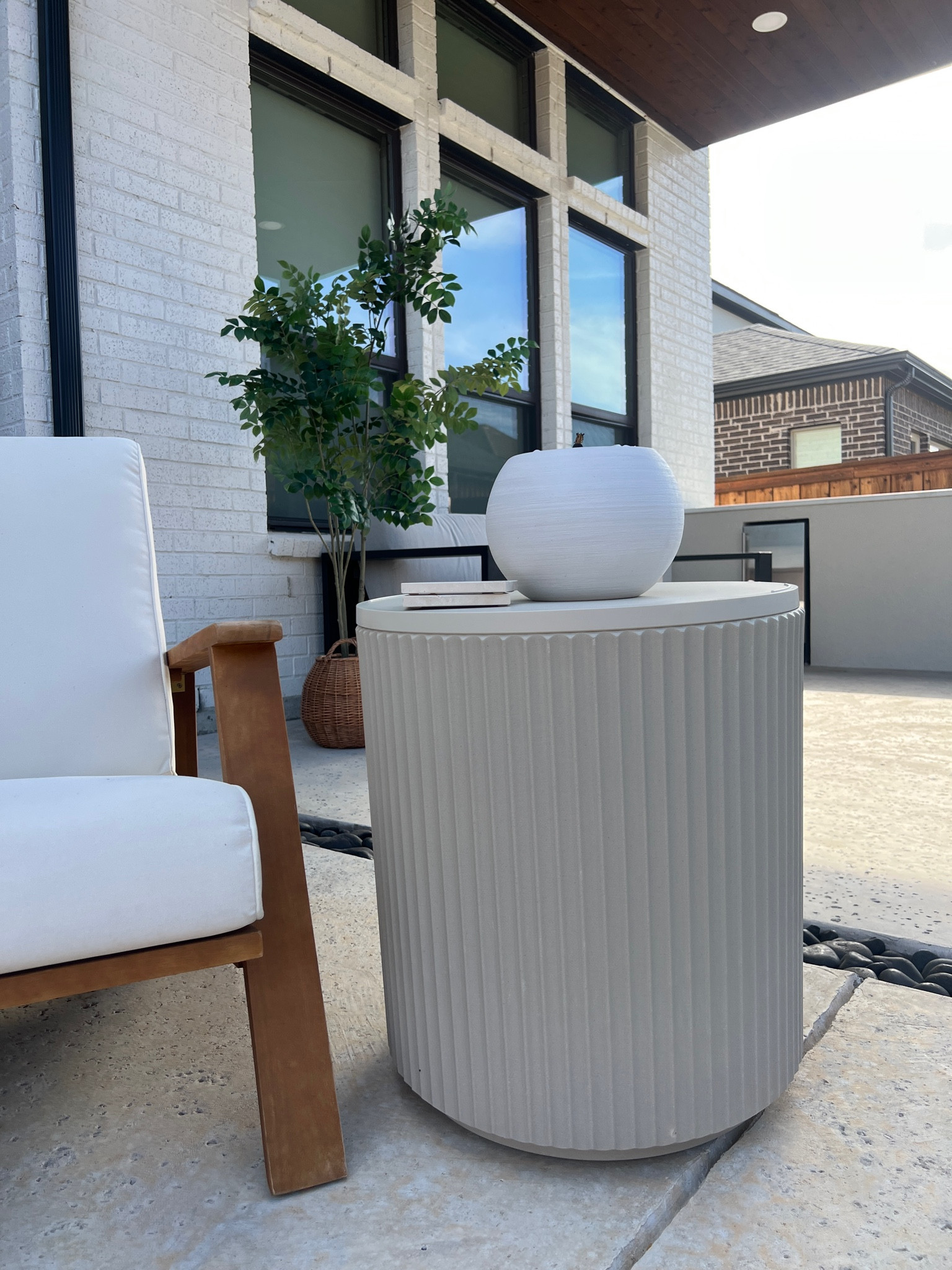 Summer side-table cooler! ☀️
*sand stone currently out of stock* 

#LTKHome