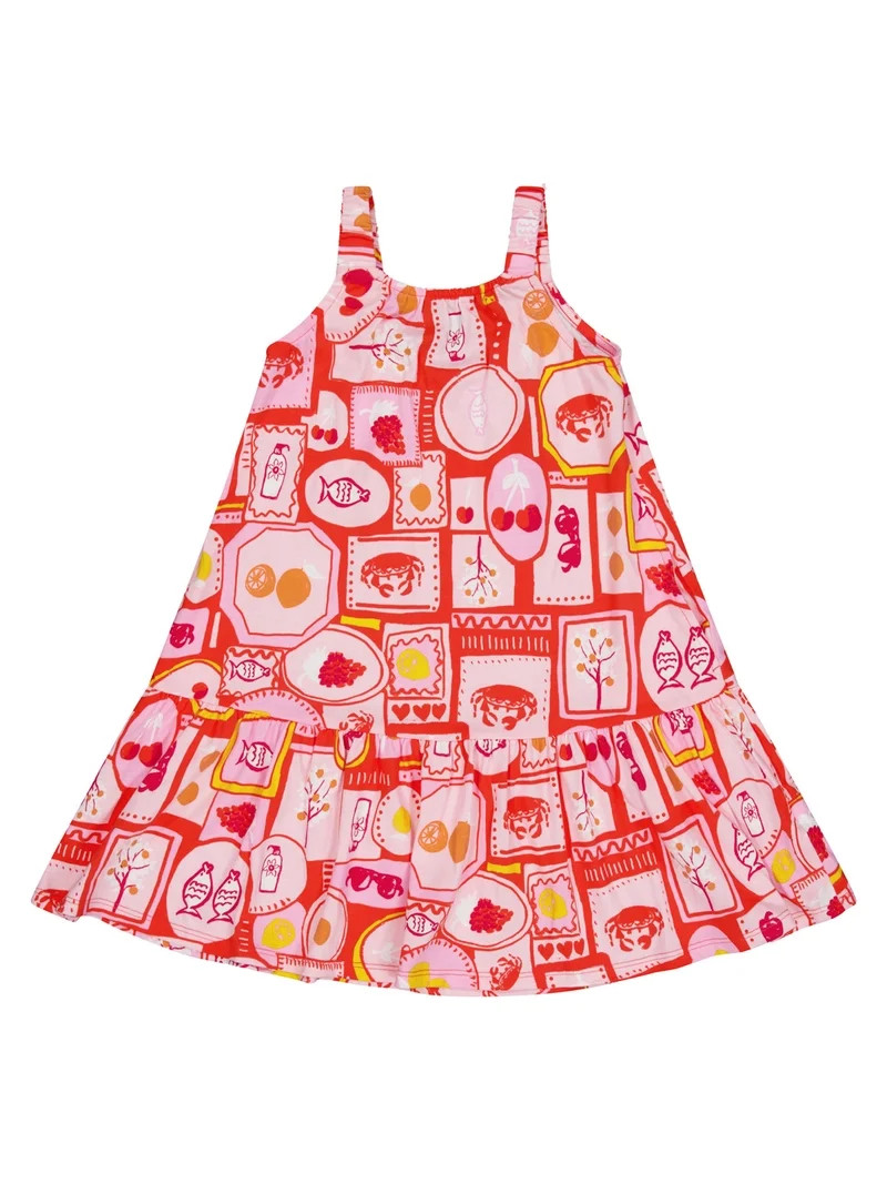 Wonder Nation Girls Swing Dress, Sizes 4-18 & Plus | Walmart (US)