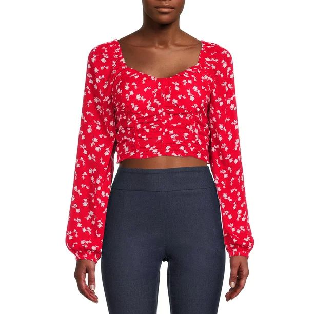 Madden NYC Junior's Ruched Corset Top - Walmart.com | Walmart (US)