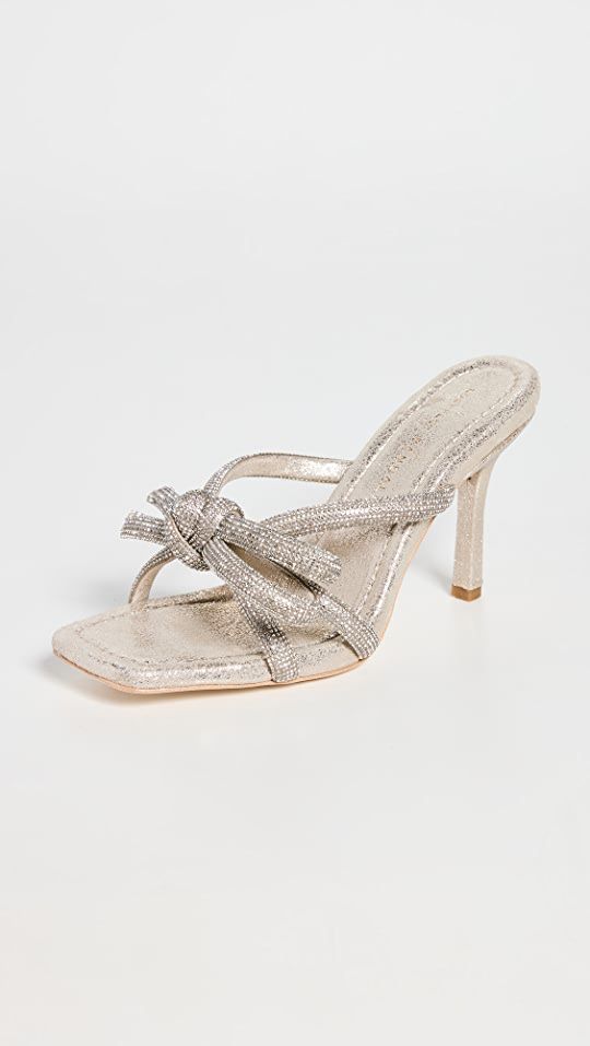 Loeffler Randall Leather Bow Heeled Sandals | SHOPBOP | Shopbop