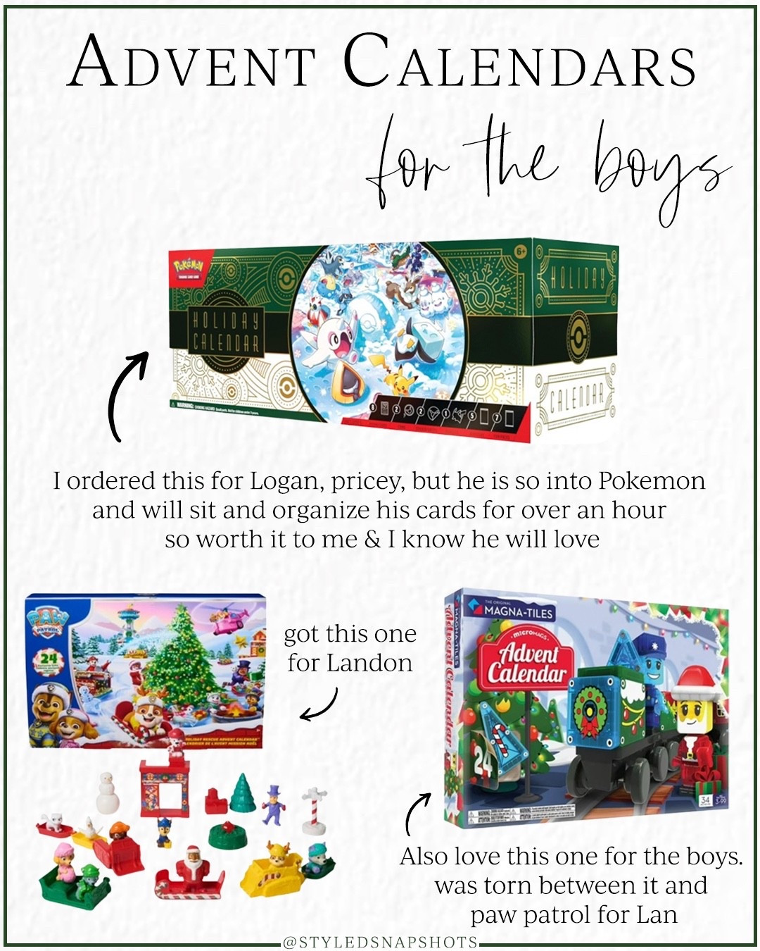 Kids advent calendars

Boys advent calendars, gift guide 

#LTKGiftGuide #LTKKids #LTKHoliday