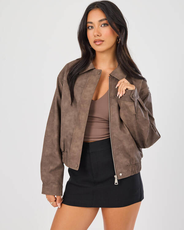 Brando Faux Leather Jacket | City Beach (ANZ)