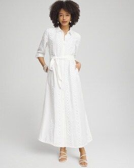 Linen Lace Shirt Dress, Chico’s Linen Dress, White Linen Dress, Women’s Summer Fashion, Resort Style | Chico's